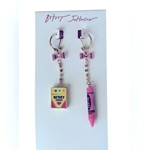 Betsey Johnson Crayon Earrings